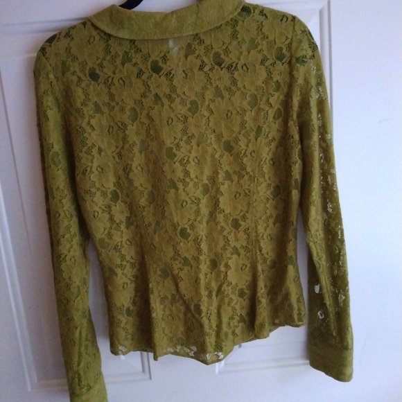 Sheer lace long sleeve blouse - Picture 2 of 2